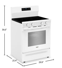 Whirlpool 30" 5.3 Cu. Ft. Electric Range with No Preheat Air Fry - White - YWFES7030SW | Cuisinière électrique Whirlpool de 5,3 pi3 et de 30 po avec friture à air sans préchauffage - blanche - YWFES7030SW