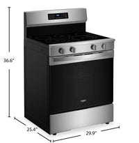 Whirlpool 30" 5.3 Cu. Ft. Electric Range with No Preheat Air Fry - Stainless Steel - YWFES7030SZ | Cuisinière électrique Whirlpool de 5,3 pi3 et de 30 po avec friture à air sans préchauffage - acier inoxydable - YWFES7030SZ