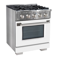 Ancona 4.2 Cu. Ft. Dual Fuel Convection Range - AN-2330SSWHT | Cuisinière hybride Ancona de 4,2 pi³ à convection - AN-2330SSWHT | D77G8U6P