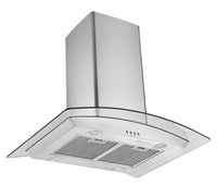 Ancona IGCC630 30" Island Glass Stainless Steel Range Hood - AN-1404 | Hotte de cuisinière pour îlot Ancona IGCC630 de 30 po en verre et en acier inoxydable - AN-1404 | D77GHUYP