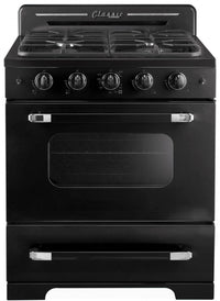 Classic Retro by Unique 30" Convection Gas Range - UGP-30CR B | Cuisinière à gaz Classic Rétro par Unique de 30 po à convection - UGP-30CR B | D79G4LQL