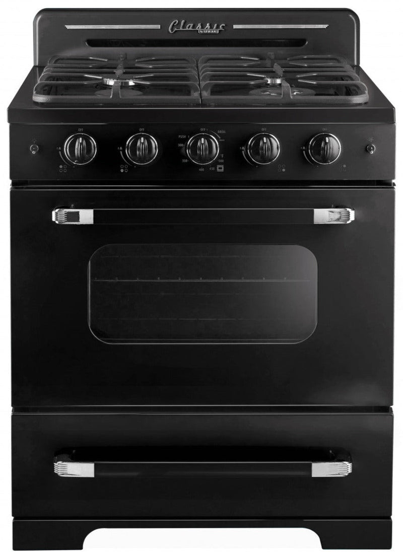 Classic Retro by Unique 30" Convection Gas Range - UGP-30CR B | Cuisinière à gaz Classic Rétro par Unique de 30 po à convection - UGP-30CR B | D79G4LQL