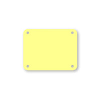 Profboard Sheets Series 1000 Yellow - 24cm X 34cm X 0.05cm | Feuille de découpe Profboard de série 1000 jaune - 24 cm X 34 cm X 0,05 cm | D48GL92W