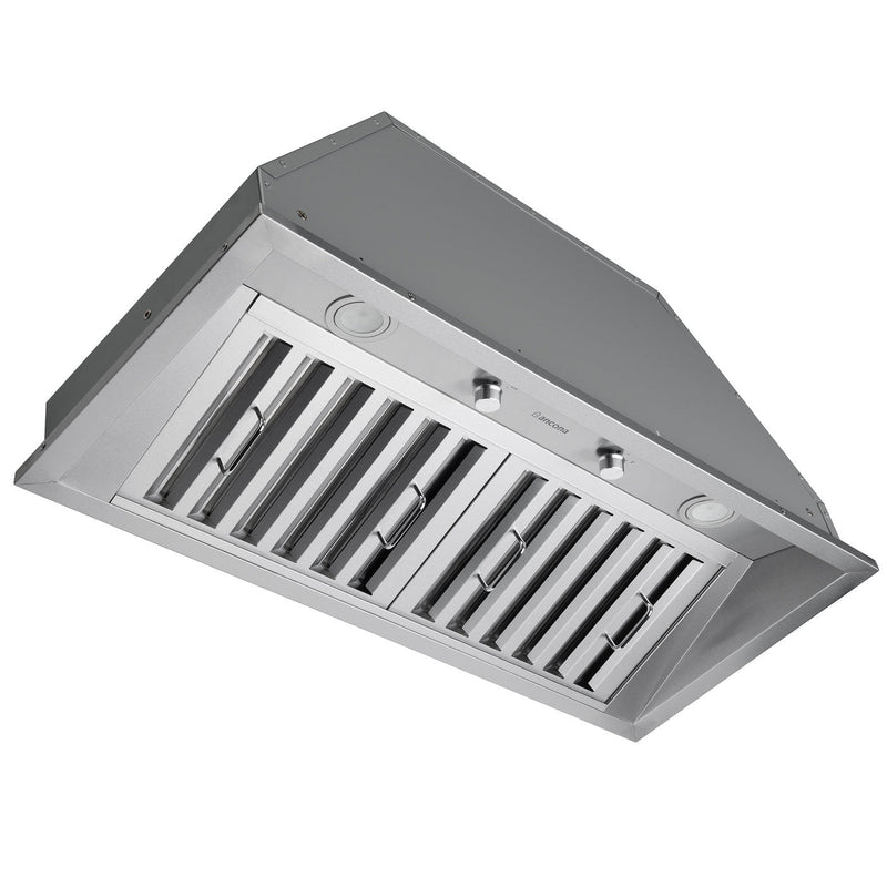 Ancona Pro 34" Ducted Stainless Steel Insert Range Hood - AN-1330 | Insertion de hotte de cuisinière à conduit Ancona Pro de 34 po en acier inoxydable - AN-1330 | D77GJAN9
