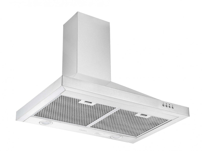 Ancona WRRV430 30" Rear-Vented Wall Mount Pyramid Range Hood - AN-1595 | Hotte de cuisinière murale de style pyramidal Ancona de 30 po à ventilation arrière - AN-1595 | D77GFH8I