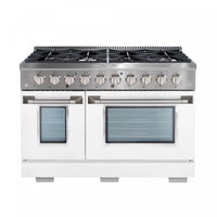 Ancona 6.7 Cu. Ft. Dual Fuel Double Oven Convection Range - AN-2348SSWHT | Cuisinière hybride Ancona de 6,7 pi³ à convection à double four - AN-2348SSWHT | D77GENRL
