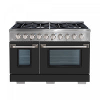 Ancona 6.7 Cu. Ft. Dual Fuel Double Oven Convection Range - AN-2348SSBK | Cuisinière hybride Ancona de 6,7 pi3 à convection à double four AN-2348SSBK | D77G20UI