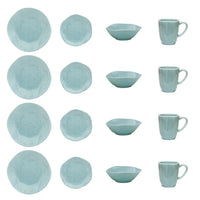 Ryo 16-Piece Dinnerware Set - Aqua | Service de vaisselle Ryo 16 pièces - turquoise | D87EDRGY