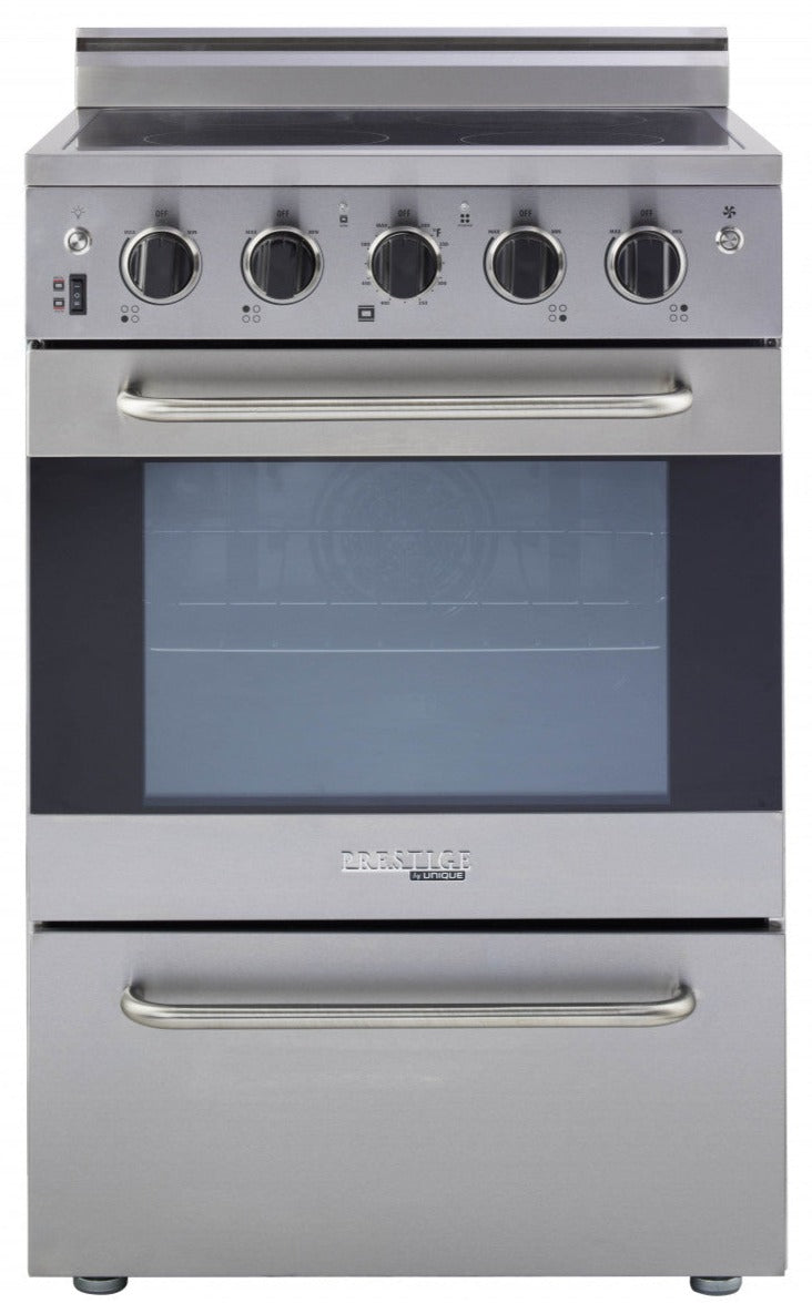 Prestige by Unique 24" Convection Electric Range - UGP-24V EC S/S | Cuisinière électrique Prestige par Unique de 24 po à convection - UGP-24V EC S/S | D79GB3LH