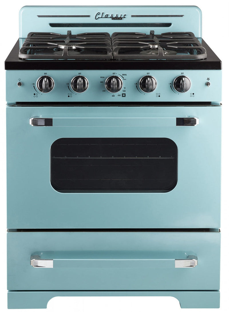 Classic Retro by Unique 30" Convection Gas Range - UGP-30CR T | Cuisinière à gaz Classic Rétro par Unique de 30 po à convection - UGP-30CR T | D79GNDGG