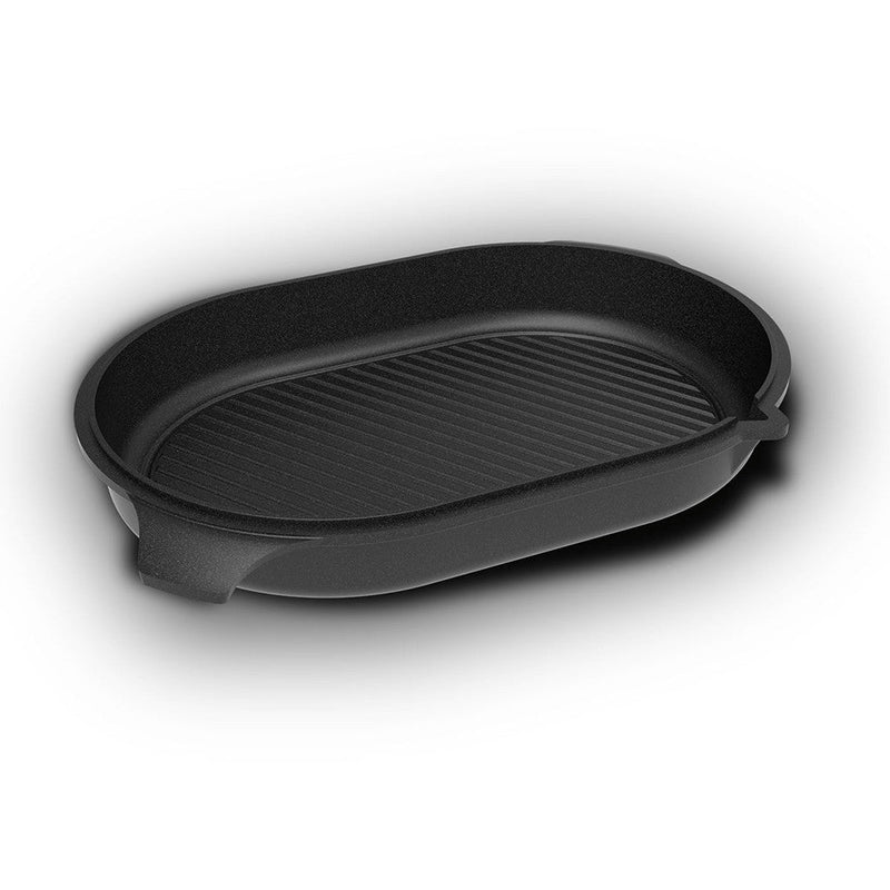 AMT Roasting Dish Lid with Grill Surface, Juice Rim and Spout - 16.5 X 11 X 2.5 | Plat à rôtir avec couvercle, surface de type gril, bordure à jus et bec verseur - 16,5 X 11 X 2,5 | D48GYS1N