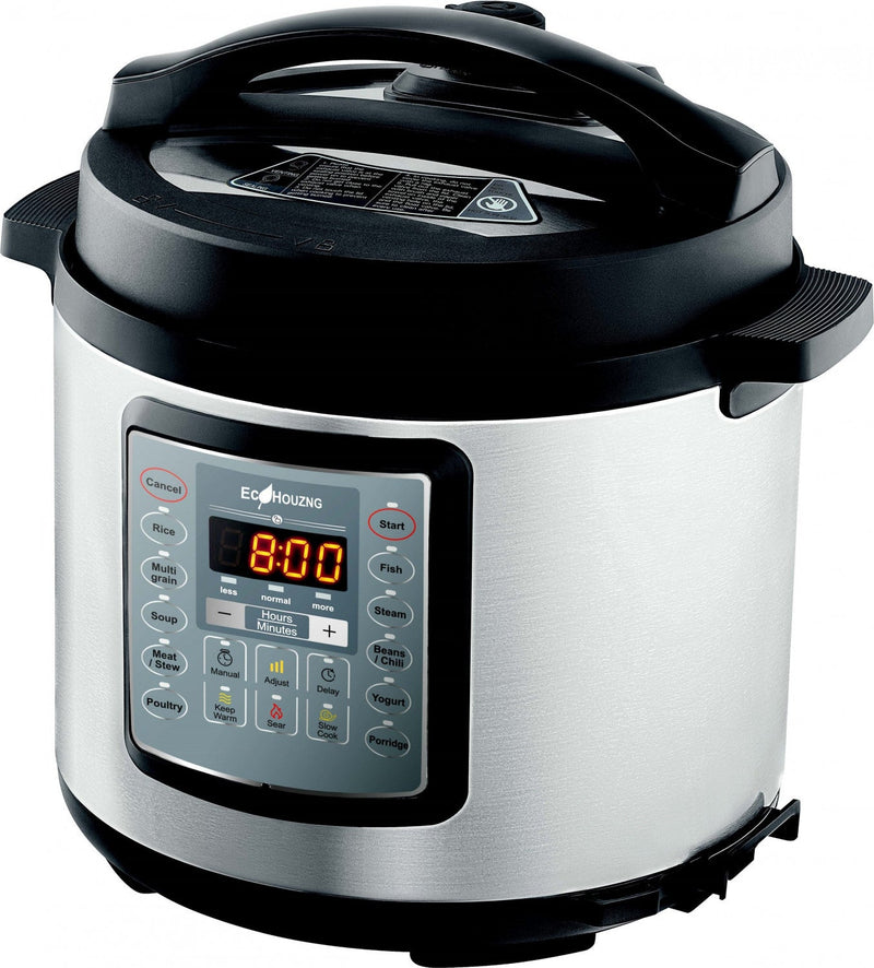 Ecohouzng Stainless Steel Electric Pressure Cooker|Autocuiseur électrique Ecohouzng en acier inoxydable|D274J2K0