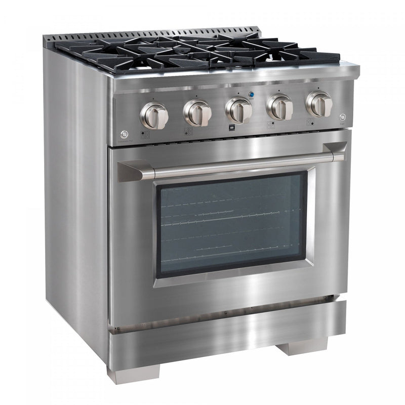 Ancona Dual Fuel 30" Freestanding Range - AN-2330SS | Cuisinière hybride amovible Ancona de 30 po - AN-2330SS | D77GHR5S