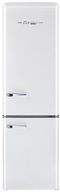 Classic Retro by Unique 9 Cu. Ft. Bottom Freezer Refrigerator - UGP-275L W AC | Réfrigérateur Classic Rétro par Unique de 9 pi³ à congélateur inférieur - UGP-275L W AC | D79GU36A