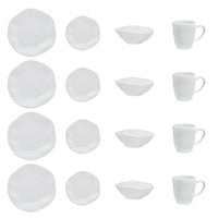 Ryo 16-Piece Dinnerware Set - White | Service de vaisselle Ryo 16 pièces - blanc | D87EW3AE