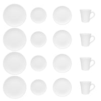 Coup 16-Piece Dinnerware Set - White | Service de vaisselle Coup 16 pièces - blanc | D87E5V9Z