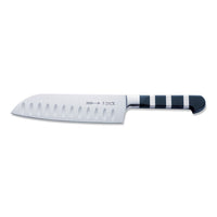 F. Dick 7-inch 1905 Santoku Knife Kullenschliff - Black | Couteau Santoku à lame cannelée de série 1905 de F. Dick de 7 po - noir | D48GREIX