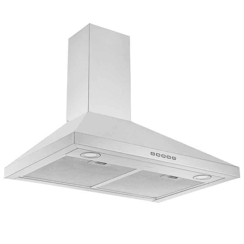 Ancona 30" Convertible Wall-Mounted Pyramid Range Hood - AN-1136 | Hotte de cuisinière murale de style pyramidal convertible Ancona de 30 po - AN-1136 | D77GKXMW