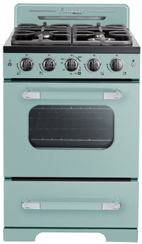 Classic Retro by Unique 24" Convection Gas Range - UGP-24CR T | Cuisinière à gaz Classic Rétro par Unique de 24 po à convection - UGP-24CR T | D79G3N94