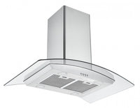 Ancona IGCC636 36" Island Glass Stainless Steel Range Hood - AN-1405 | Hotte de cuisinière pour îlot Ancona IGCC636 de 36 po en verre et en acier inoxydable - AN-1405 | D77G8QVJ