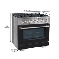 Ancona 5.2 Cu. Ft. Dual Fuel Convection Range - AN-2336SSBK | Cuisinière hybride Ancona de 5,2 pi³ à convection - AN-2336SSBK | D77GVKJ2
