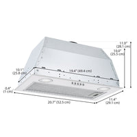 Ancona 24" Ducted Insert Range Hood - AN-1372 | Insertion de hotte de cuisinière à conduit Ancona de 24 po- AN-1372 | D77GAYQZ