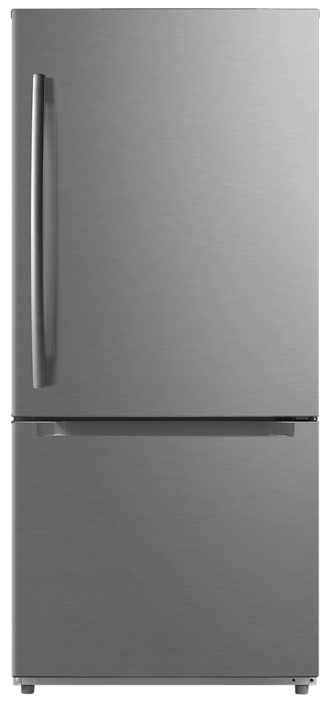 GE 19 CU.T. FRIDGE-BTM FRZ STAINLESS 67" X 30"-MDE19DSS | MDE19DSNKSS