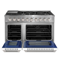 Ancona 6.7 Cu. Ft. Dual Fuel Double Oven Convection Range - AN-2348SSWHT | Cuisinière hybride Ancona de 6,7 pi³ à convection à double four - AN-2348SSWHT | D77GENRL