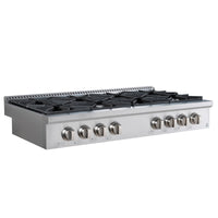 Ancona 48" Commercial Style Slide-In Gas Cooktop - AN-2162 | Surface de cuisson à gaz encastrée Ancona de 48 po de style commercial - AN-2162 | D77GO3FI