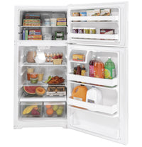 HOTPOINT by GE 16 CU.FT POCKET HANDLE FRIDGE WHITE 61 1/4" X 28" RIGHT-HPE16BTR | HPE16BTNRWW