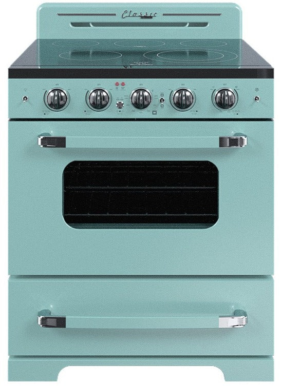 Classic Retro By Unique 30" Convection Electric Range - UGP-30CR EC T | Cuisinière électrique  Classic Rétro par Unique de 30 po à convection - UGP-30CR EC T | D79GA9WZ