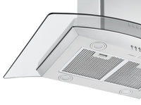 Ancona IGCC636 36" Island Glass Stainless Steel Range Hood - AN-1405 | Hotte de cuisinière pour îlot Ancona IGCC636 de 36 po en verre et en acier inoxydable - AN-1405 | D77G8QVJ