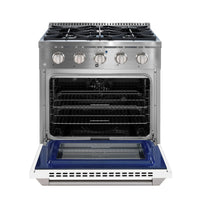 Ancona 4.2 Cu. Ft. Dual Fuel Convection Range - AN-2330SSWHT | Cuisinière hybride Ancona de 4,2 pi³ à convection - AN-2330SSWHT | D77G8U6P
