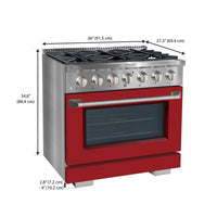 Ancona 5.2 Cu. Ft. Dual Fuel Convection Range - AN-2336SSRD | Cuisinière hybride Ancona de 5,2 pi³ à convection - AN-2336SSRD  | D77G84YF