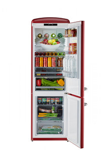 iio 12 Cu. Ft. Bottom-Freezer Retro Refrigerator - CRBR-2412ioRR | Réfrigérateur rétro iio de 12 pi³ à congélateur inférieur - CRBR-2412ioRR | D70H3CXF