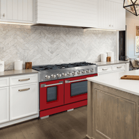 Ancona 6.7 Cu. Ft. Dual Fuel Double Oven Convection Range - AN-2348SSRD | Cuisinière hybride Ancona de 6,7 pi3 à convection à double four AN-2348SSRD | D77GP4HE