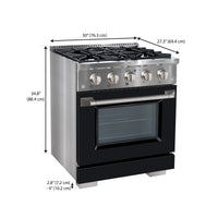 Ancona 4.2 Cu. Ft. Dual Fuel Convection Range - AN-2330SSBK | Cuisinière hybride Ancona de 4,2 pi³ à convection - AN-2330SSBK | D77G57WG