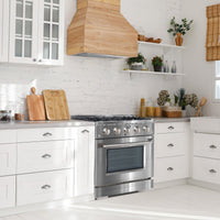 Ancona Dual Fuel 30" Freestanding Range - AN-2330SS | Cuisinière hybride amovible Ancona de 30 po - AN-2330SS | D77GHR5S