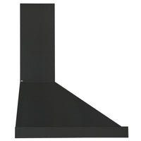Ancona 30" Convertible Wall Mount Black Stainless Steel Range Hood - AN-17-16BSS | Hotte de cuisinière murale convertible Ancona de 30 po de style pyramidal en acier inoxydable noir - AN-17-16BSS | D77GS72T