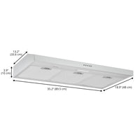 Ancona 36" Convertible Under Cabinet Range Hood - AN-1809 | Hotte de cuisinière convertible sous l'armoire Ancona de 36 po - AN-1809 | D77G377R