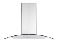 Ancona IGCC636 36" Island Glass Stainless Steel Range Hood - AN-1405 | Hotte de cuisinière pour îlot Ancona IGCC636 de 36 po en verre et en acier inoxydable - AN-1405 | D77G8QVJ