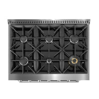 Ancona 5.2 Cu. Ft. Dual Fuel Convection Range - AN-2336SSBK | Cuisinière hybride Ancona de 5,2 pi³ à convection - AN-2336SSBK | D77GVKJ2