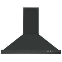 Ancona 30" Convertible Wall Mount Black Stainless Steel Range Hood - AN-17-16BSS | Hotte de cuisinière murale convertible Ancona de 30 po de style pyramidal en acier inoxydable noir - AN-17-16BSS | D77GS72T