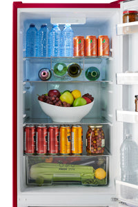 iio 11 Cu. Ft. Bottom-Freezer Retro Refrigerator - ALBR1372R-R | Réfrigérateur rétro iio de 11 pi³ à congélateur inférieur - ALBR1372R-R | D70HJUII