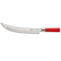 F. Dick 10-inch Spirit Butcher Knife "Hektor" Kullenschliff - Red | Couteau de boucher à lame cannelée Spirit Hektor de F. Dick de 10 po - rouge | D48G7JVL