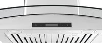 Ancona IGCB636 36" Island Glass Stainless Steel Range Hood - AN-1406 | Hotte de cuisinière pour îlot Ancona IGCB636 de 36 po en verre et en acier inoxydable - AN-1406 | D77G3EQP