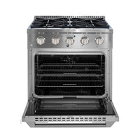 Ancona Dual Fuel 30" Freestanding Range - AN-2330SS | Cuisinière hybride amovible Ancona de 30 po - AN-2330SS | D77GHR5S