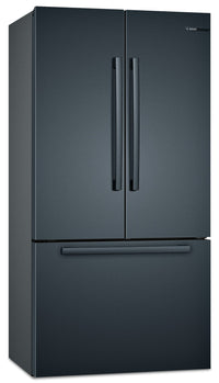 Bosch 21 Cu. Ft. 800 Series French-Door Refrigerator - B36CT80SNB - Refrigerator in Black Stainless Steel