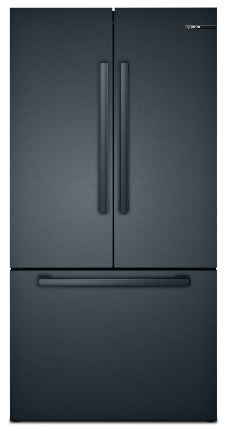 Bosch 21 Cu. Ft. 800 Series French-Door Refrigerator - B36CT80SNB - Refrigerator in Black Stainless Steel
