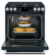 Café 30" Slide-In Dual-Fuel Convection Range - CC2S900P3MD1 - Dual Fuel Range in Matte Black